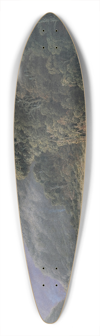 William Louis Sonntag - Landscape 39.3 inch art pintail longboard deck