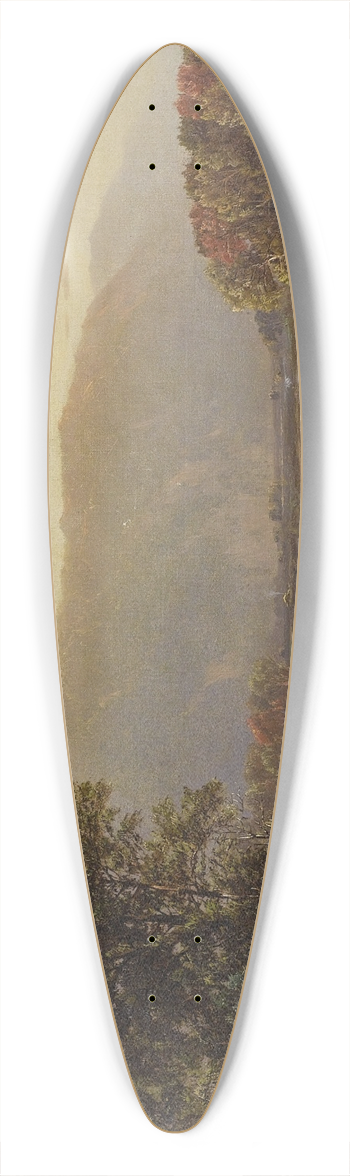 William Louis Sonntag - View of the White Mountains 39.3 inch art pintail longboard deck