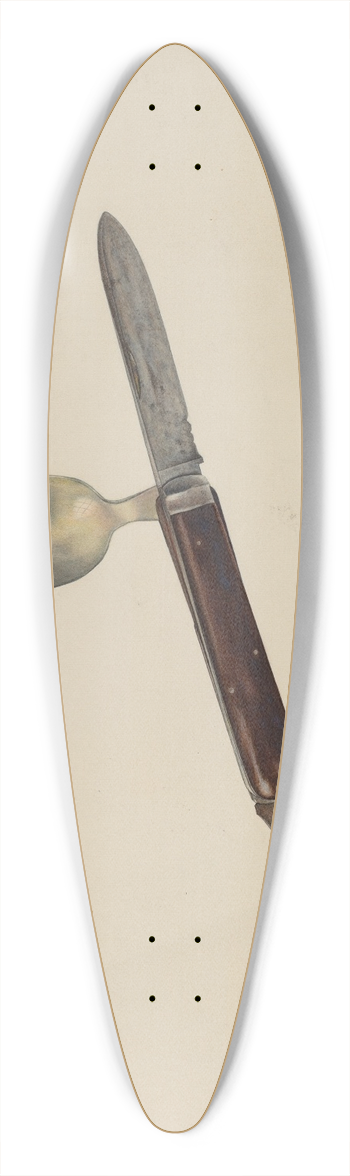 William Ludwig - Cutlery Kit 39.3 inch art pintail longboard deck
