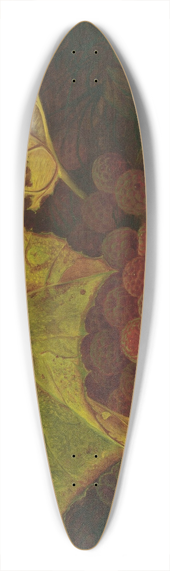 William Mason Brown - Raspberries Among the Leaves 39.3 inch art pintail longboard deck
