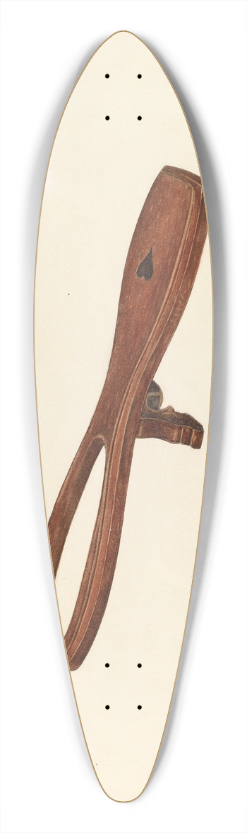 William McAuley - Bootjack 39.3 inch art pintail longboard deck
