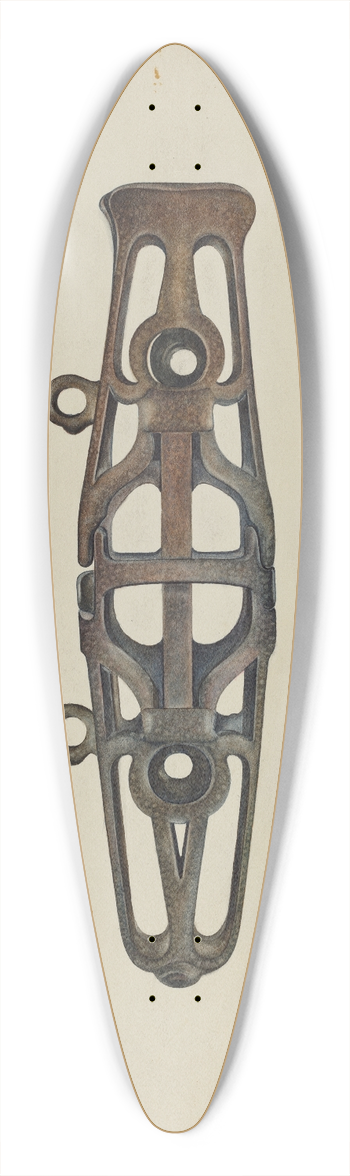 William McAuley - Whip Socket 39.3 inch art pintail longboard deck