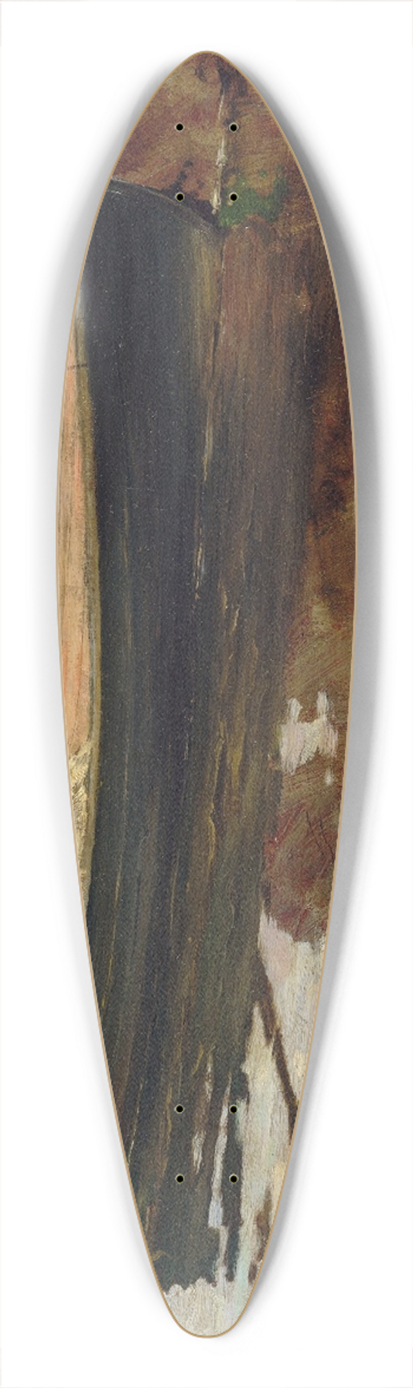 William Merritt Chase - Mrs. Chase in Prospect Park 39.3 inch art pintail longboard deck