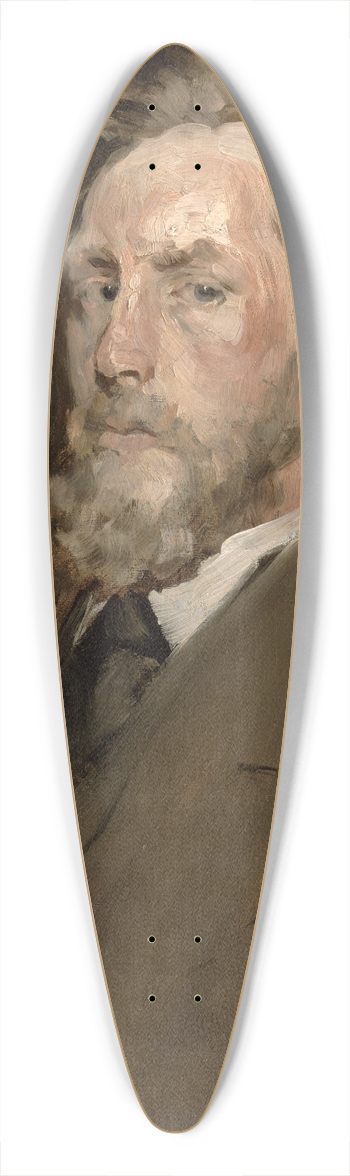 William Merritt Chase - Portrait of a man 39.3 inch art pintail longboard deck