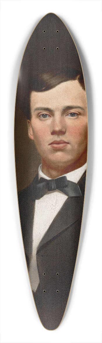 William Merritt Chase - Portrait Of William Gurley Munson 39.3 inch art pintail longboard deck