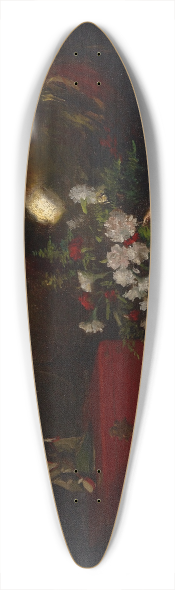 William Merritt Chase - Still Life (Brass Bowl) 39.3 inch art pintail longboard deck