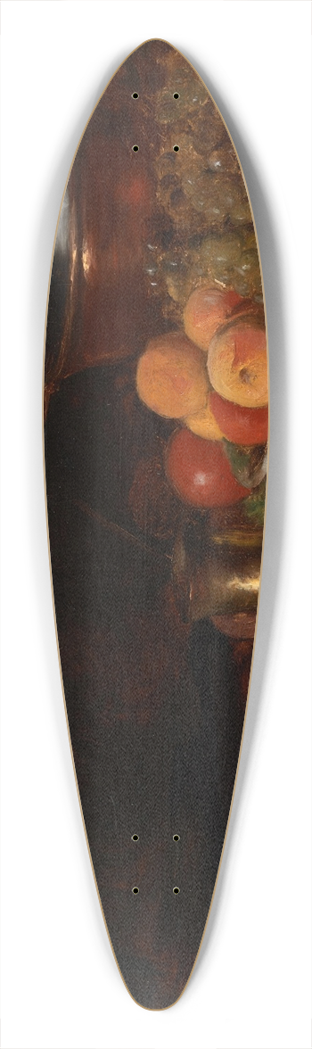 William Merritt Chase - Still Life-Fruit 39.3 inch art pintail longboard deck