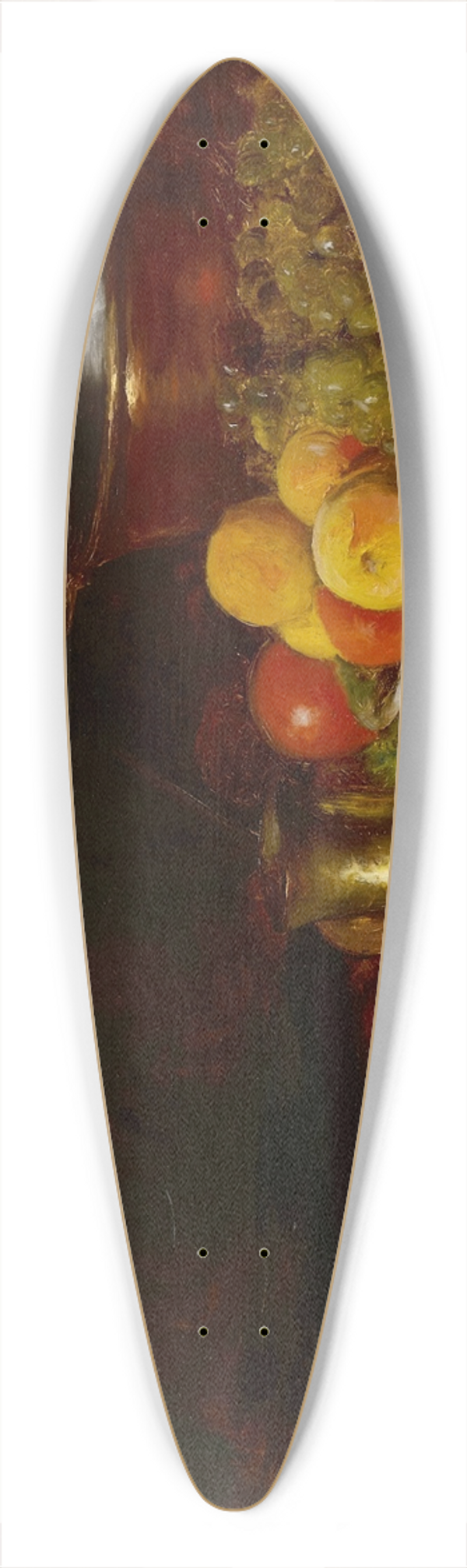 William Merritt Chase - Still Life Fruit 39.3 inch art pintail longboard deck
