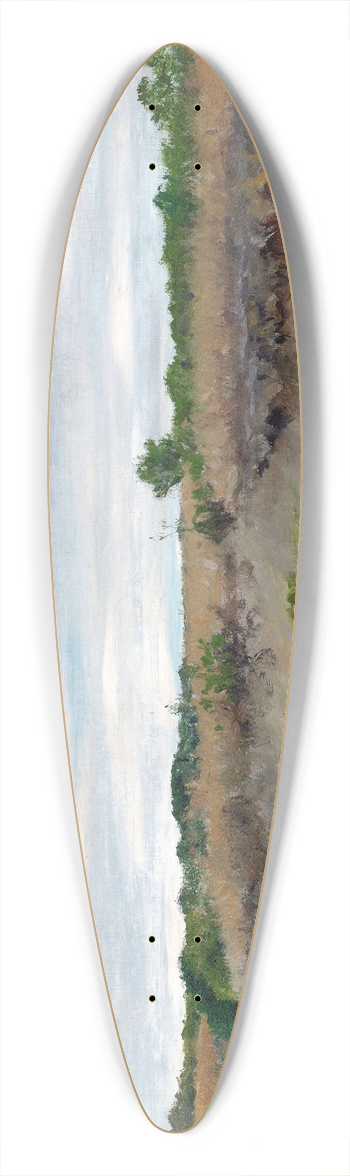 William Merritt Chase - Wind-Swept Sands 39.3 inch art pintail longboard deck