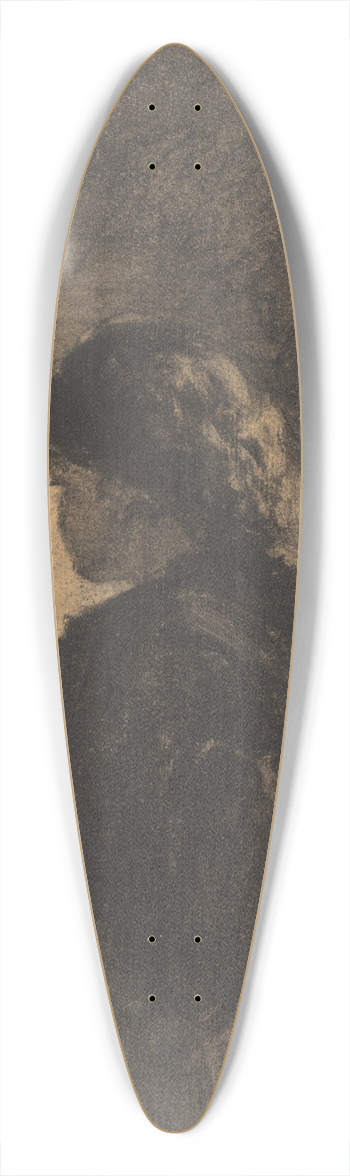 William Morris Hunt - Seated Girl 39.3 inch art pintail longboard deck