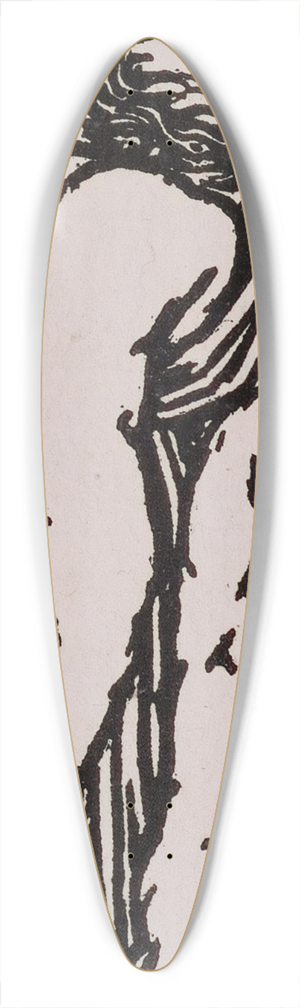 William Morris - Love is Enough  Upright Border or Sidepiece with four Putti 39.3 inch art pintail longboard deck