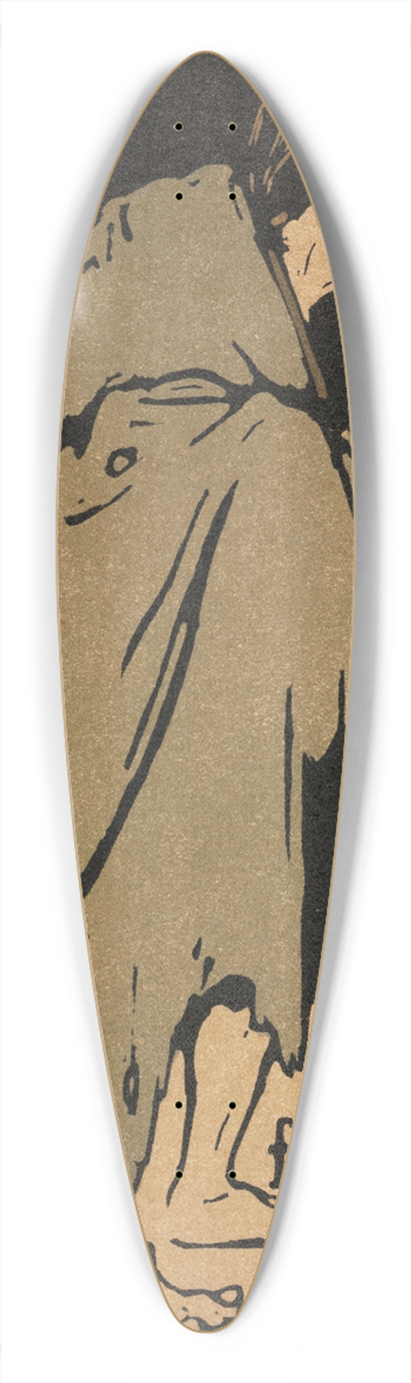William Nicholson - An Alphabet; B is for Beggar 39.3 inch art pintail longboard deck