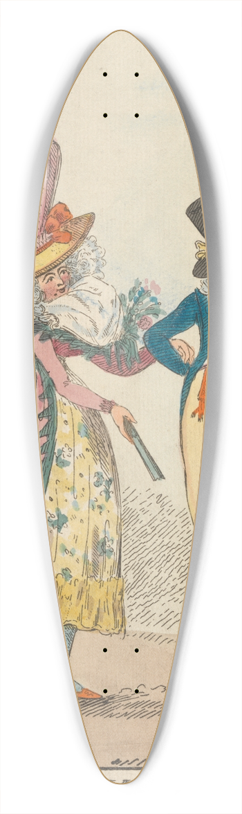 William O'Keefe - A-La-Mode 39.3 inch art pintail longboard deck