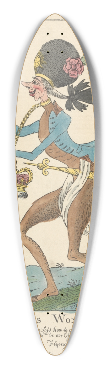 William O'Keefe - Farmer Georges Wonderful Monkey 39.3 inch art pintail longboard deck