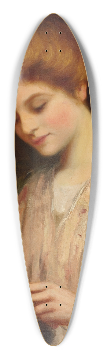 William Oliver - Emma Eburne Knitting a Sweater 39.3 inch art pintail longboard deck