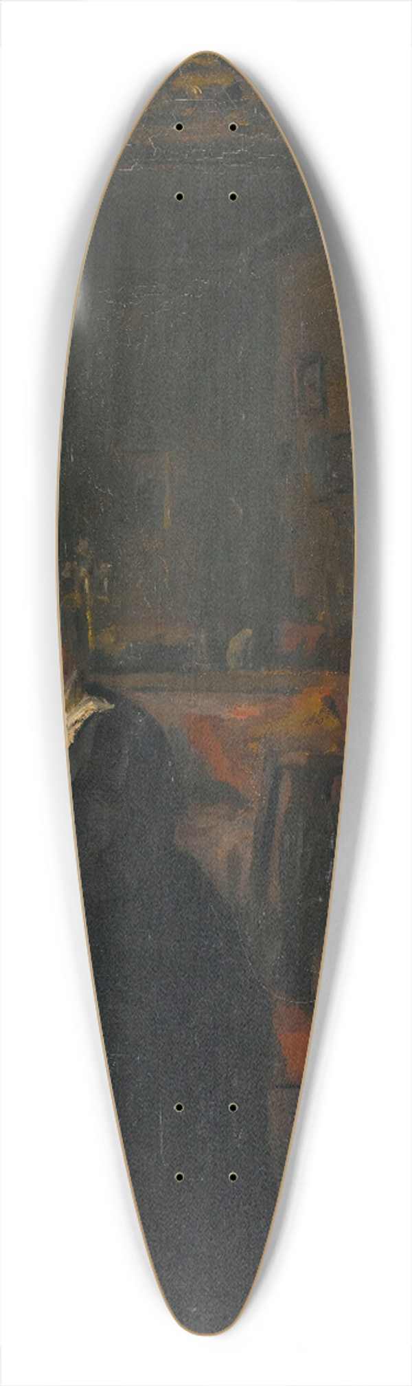 William Orpen - Portrait Interior; Louisa Caroline Elizabeth Hamilton 39.3 inch art pintail longboard deck