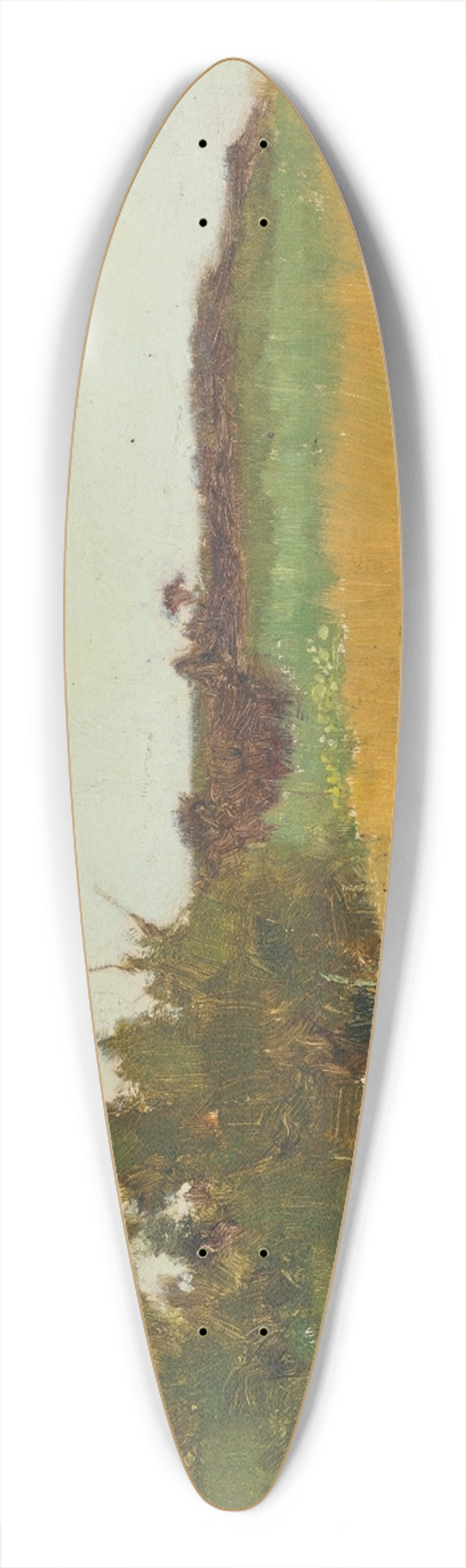 William Padgett - A meadow 39.3 inch art pintail longboard deck