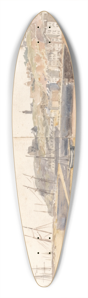 William Parrott - Granville 39.3 inch art pintail longboard deck