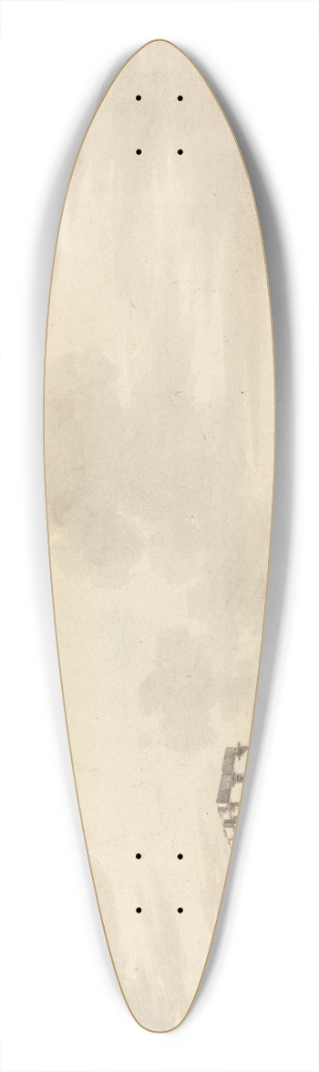 William Pars - Landscape with Temple Ruins at Sunium 39.3 inch art pintail longboard deck