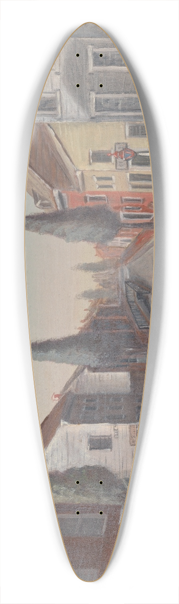 William P. Chappel - The Sewer 39.3 inch art pintail longboard deck