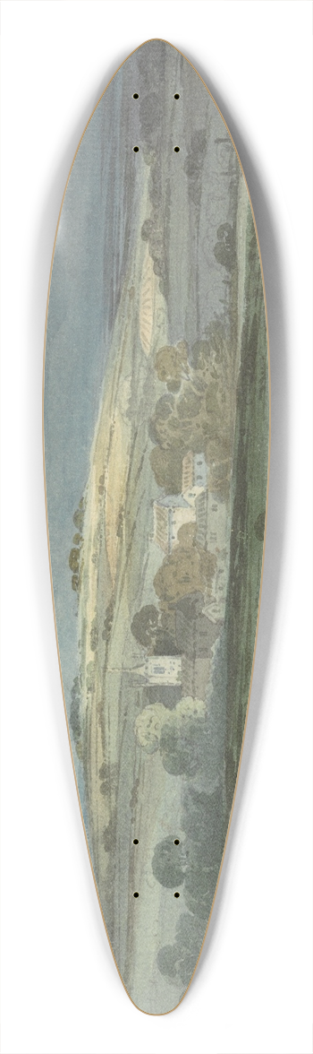 William Pearson - From Boxley Hill near Maidstone 39.3 inch art pintail longboard deck