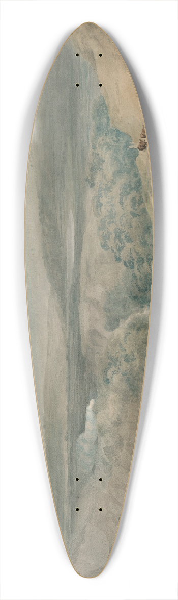 William Pearson - View of Snowdon from Moel Hebog, North Wales 39.3 inch art pintail longboard deck