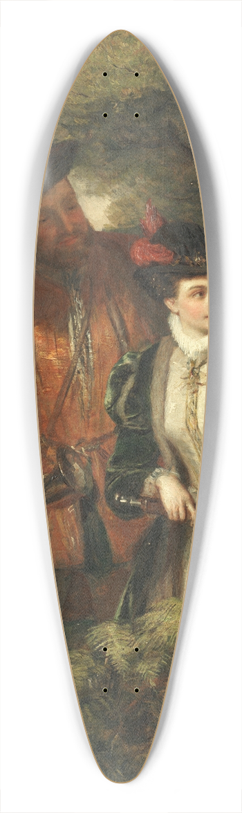 William Powell Frith - Henry the Eighth and Anne Boleyn deer-shooting in Windsor forest 39.3 inch art pintail longboard deck