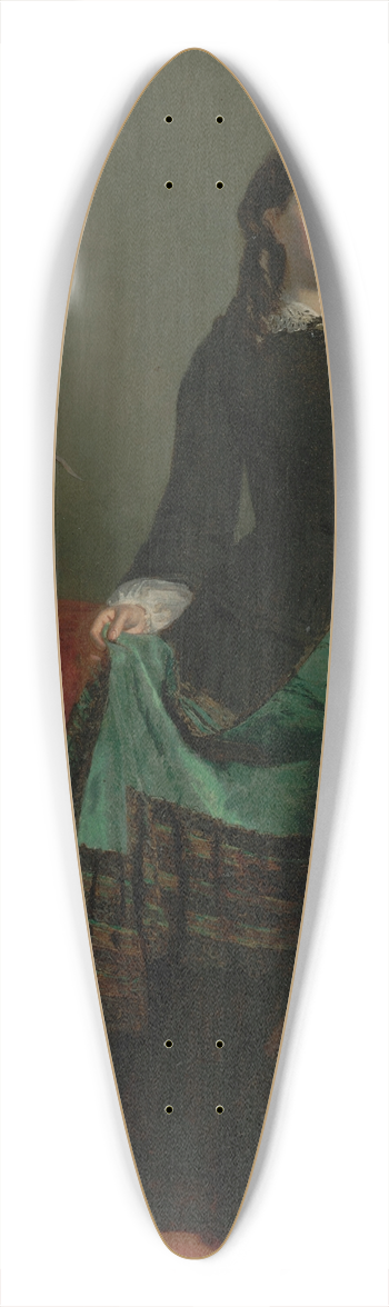 William Powell Frith - Kate Nickleby at Madame Mantalinis 39.3 inch art pintail longboard deck