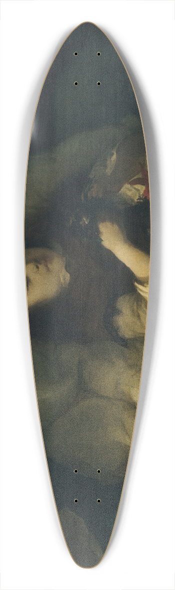 William P. W. Dana - Hearts Ease 39.3 inch art pintail longboard deck