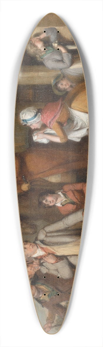 William Redmore Bigg - The Severe Steward, Or Unfortunate Tenant 39.3 inch art pintail longboard deck