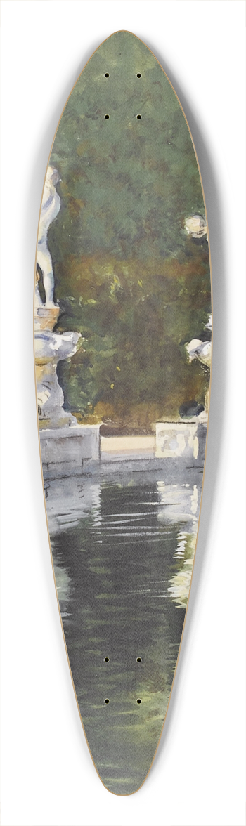 William Rothenstein - Boboli Gardens, Florence 39.3 inch art pintail longboard deck