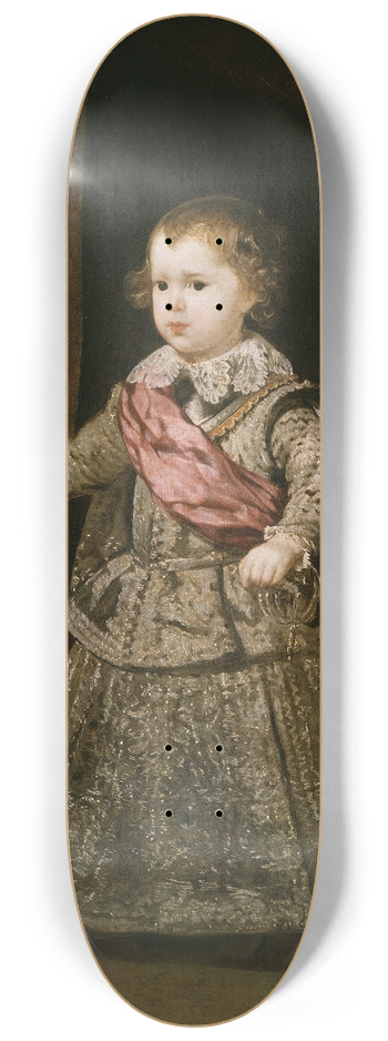 Diego Velzquez - Prince Baltasar Carlos in Silver 8.25 inch art skate deck