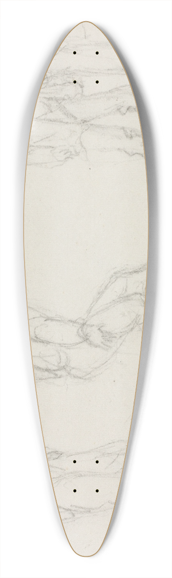 William Sidney Mount - The Jig 39.3 inch art pintail longboard deck