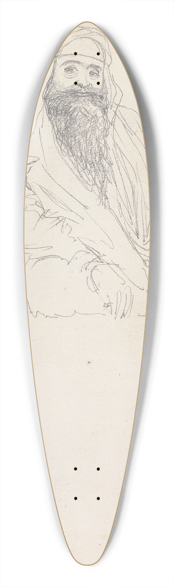William Simpson - Dava Singh, Amritsar, 26 March 1860 39.3 inch art pintail longboard deck