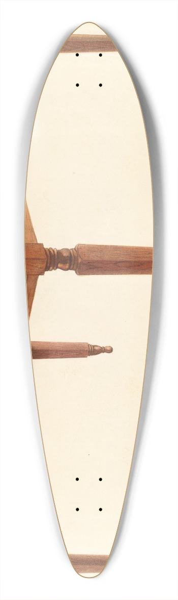William Spiecker - Bishop Hill  Accounting Desk 39.3 inch art pintail longboard deck