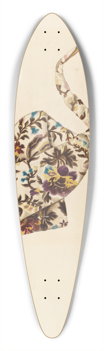 William Spiecker - Cravat and Box 39.3 inch art pintail longboard deck