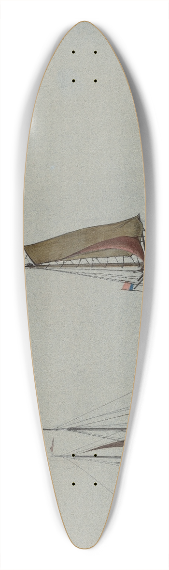 William Stanley Haseltine - Blankenberge No.3 39.3 inch art pintail longboard deck