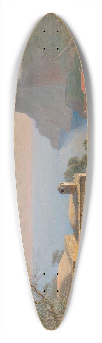 William Stanley Haseltine - Capri Landscape 39.3 inch art pintail longboard deck