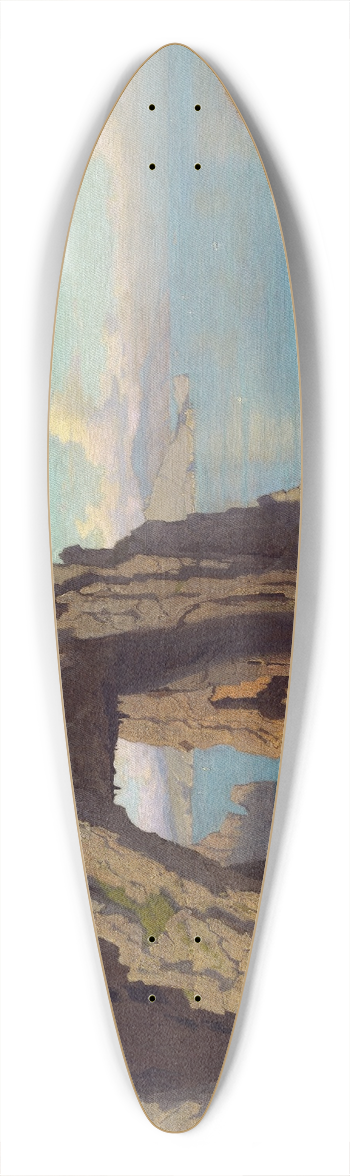 William Stanley Haseltine - Natural Arch at Capri 39.3 inch art pintail longboard deck
