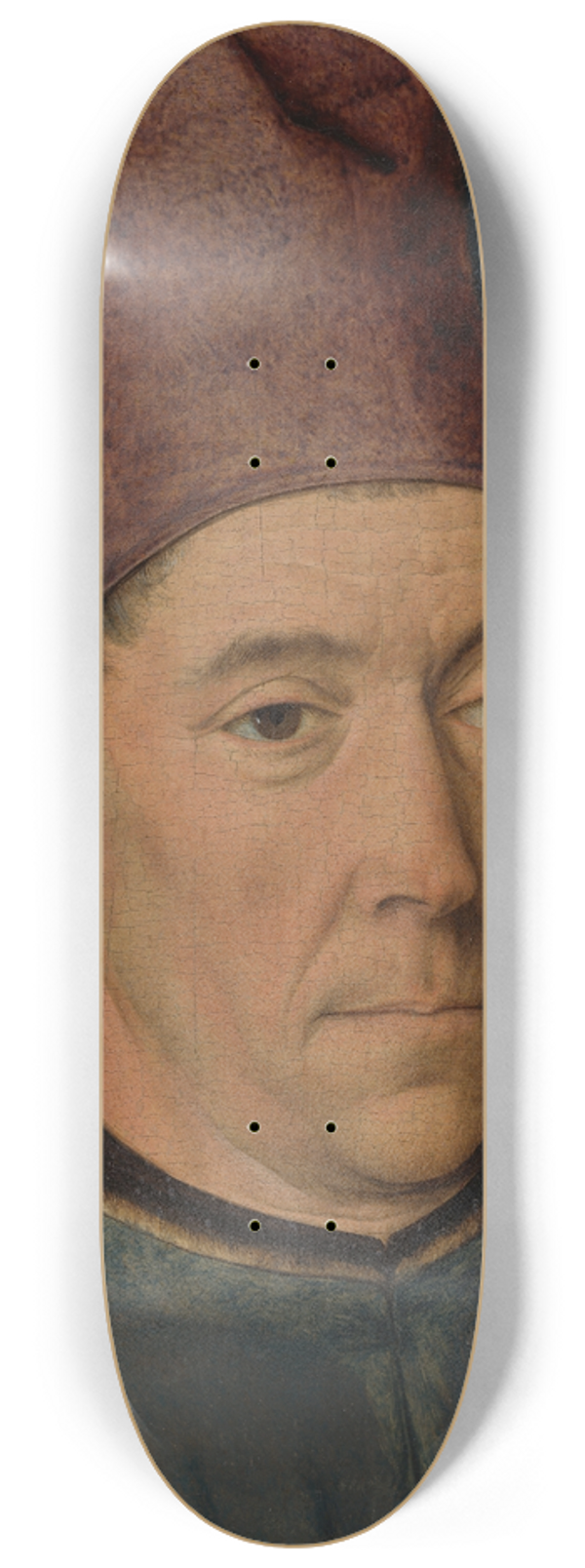 Dieric Bouts - Portrait of a Man 8.25 inch art skate deck