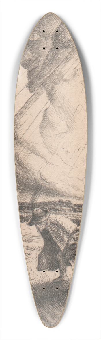 William Strang - Flight into Egypt 39.3 inch art pintail longboard deck