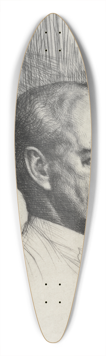 William Strang - John Galsworthy 39.3 inch art pintail longboard deck
