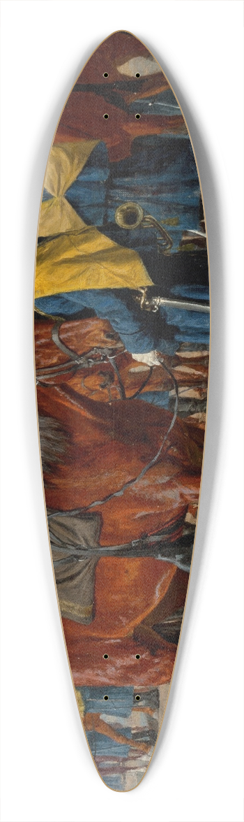 William Thomas Trego - U.S. Calvary Preparing to Ride 39.3 inch art pintail longboard deck