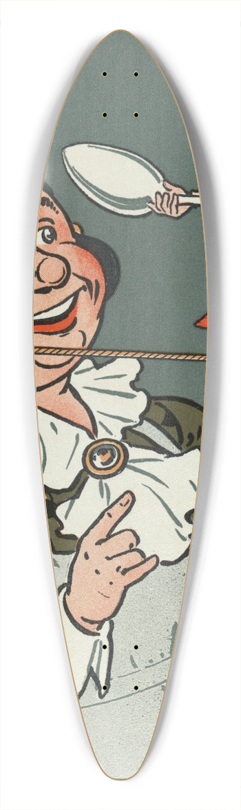 William Wallace Denslow - Denslows Humpty Dumpty 39.3 inch art pintail longboard deck