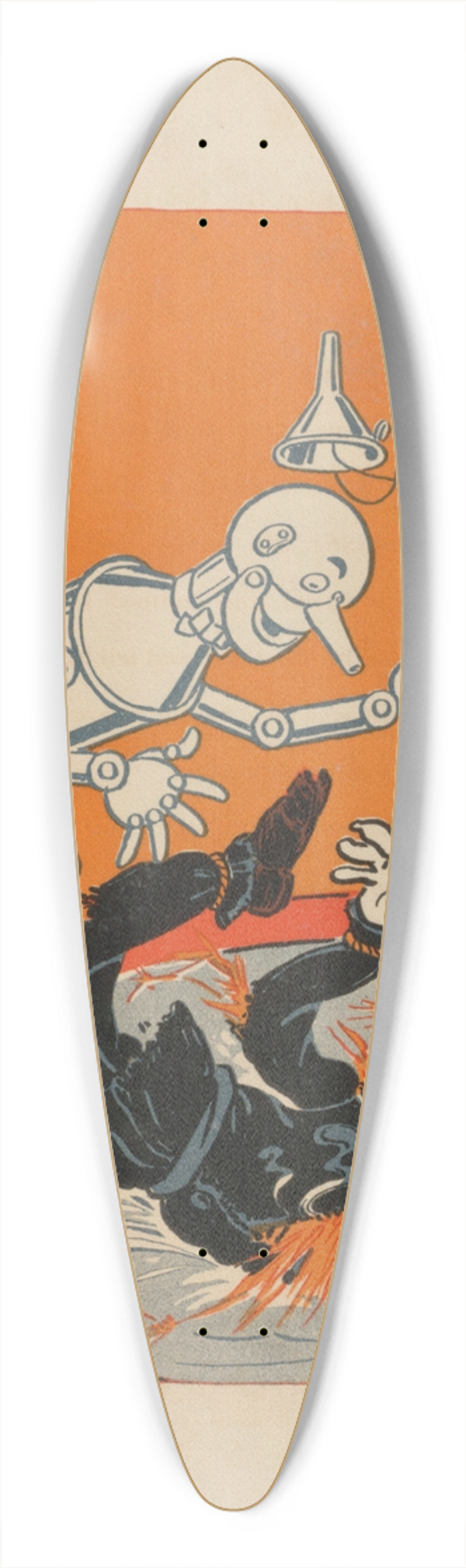 William Wallace Denslow - Denslows Scarecrow and the tin-man Pl.4 39.3 inch art pintail longboard deck