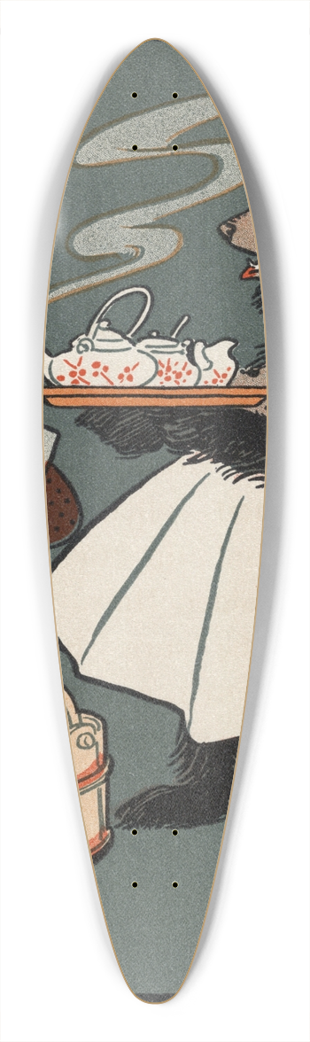 William Wallace Denslow - Denslows Three bears 39.3 inch art pintail longboard deck