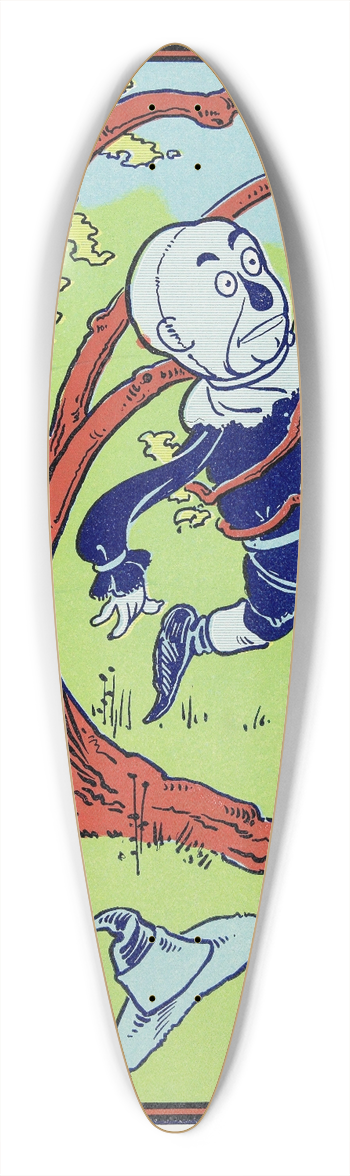 William Wallace Denslow - The branches bent down and twined around him 39.3 inch art pintail longboard deck