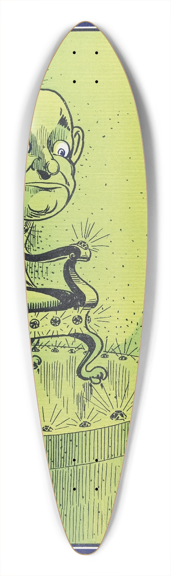 William Wallace Denslow - The Eyes looked at her thoughtfully 39.3 inch art pintail longboard deck