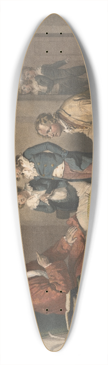 William Ward - The Truants 39.3 inch art pintail longboard deck