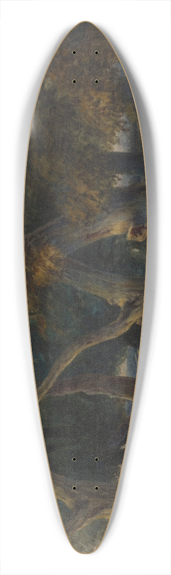 William Witherington - Forest 39.3 inch art pintail longboard deck